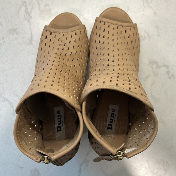 Dune London Jonah Womens Leather Open Toe Ankle Boot Sz 39 US 8 - Picture 10 of 16